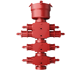13 5/8-15000PSI<br>高抗硫防噴器組<br>（2FZ35-105閘板防噴器、FH35-70/105環(huán)形防噴器）
